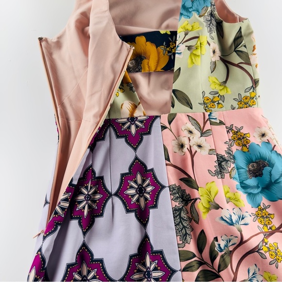 Anthropologie Maeve Lissa Twill Floral Multicolor Sheath Sleeveless Dress Size 2 - Picture 9 of 16